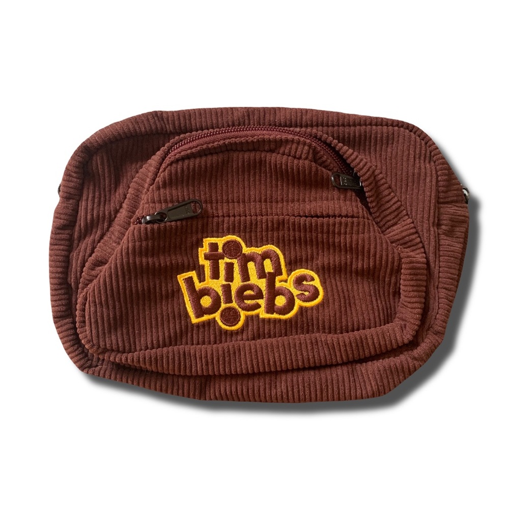 NWOT TimBiebs X Justin Bieber Tim Hortons Corduroy Fanny Pack